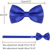 imageAllegra K Pretied Solid Adjustable Bowtie Classic Tuxedo Wedding Bow Ties for MenRoyal Blue