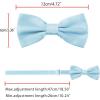 imageAllegra K Pretied Solid Adjustable Bowtie Classic Tuxedo Wedding Bow Ties for MenSky Blue