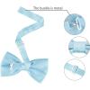imageAllegra K Pretied Solid Adjustable Bowtie Classic Tuxedo Wedding Bow Ties for MenSky Blue