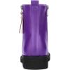 imageAllegra K Round Toe Zipper Chunky Low Heel Ankle Boots for WomenPurple