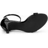 imageAllegra K Womens Ankle Strap Kitten Heeled Open Toe Stiletto Heels SandalsBlack