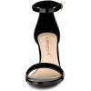 imageAllegra K Womens Ankle Strap Kitten Heeled Open Toe Stiletto Heels SandalsBlack