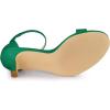 imageAllegra K Womens Ankle Strap Kitten Heeled Open Toe Stiletto Heels SandalsGreen