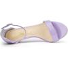 imageAllegra K Womens Ankle Strap Kitten Heeled Open Toe Stiletto Heels SandalsPurple