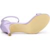 imageAllegra K Womens Ankle Strap Kitten Heeled Open Toe Stiletto Heels SandalsPurple