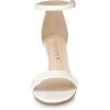 imageAllegra K Womens Ankle Strap Kitten Heeled Open Toe Stiletto Heels SandalsWhite