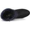 imageAllegra K Womens Christmas Faux Fur Chunky Heel Ankle BootsBlack
