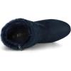 imageAllegra K Womens Christmas Faux Fur Chunky Heel Ankle BootsNavy Blue