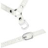 imageAllegra K Womens Detachable Shoe Belts Adjustable AntiSlip Ankle Strap for Heels 2 PairsGlossy White