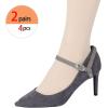 imageAllegra K Womens Detachable Shoe Belts Adjustable AntiSlip Ankle Strap for Heels 2 PairsSuede Gray