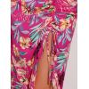 imageAllegra K Womens Hawaiian Skirts Summer Beach Ruched Split Thigh Tropical SkirtHot Pink