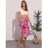 imageAllegra K Womens Hawaiian Skirts Summer Beach Ruched Split Thigh Tropical SkirtHot Pink