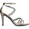 imageAllegra K Womens Open Toe Strappy Straps Stiletto Heel Gunmetal Sandals 10 M US