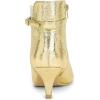 imageAllegra K Womens Pointed Toe Chelsea Kitten Heels Ankle BootsGold