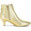 imageAllegra K Womens Pointed Toe Chelsea Kitten Heels Ankle BootsGold