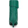 imageAllegra K Womens Pointed Toe Side Zip Kitten Heel Ankle BootsGreen
