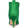 imageAllegra K Womens Pointed Toe Side Zipper Stiletto Heels Ankle BootsGreen