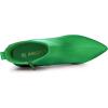 imageAllegra K Womens Pointed Toe Side Zipper Stiletto Heels Ankle BootsGreen