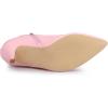 imageAllegra K Womens Pointed Toe Side Zipper Stiletto Heels Ankle BootsPink