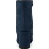 imageAllegra K Womens Pointy Toe Side Zip Block Heel Ankle BootsNavy Blue