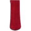 imageAllegra K Womens Pointy Toe Side Zip Block Heel Ankle BootsRed