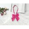 imageAllegra K Womens Pretied Bow Tie with Adjustable Neck Strap Cute Bowtie 2 PcsBlackfuchsia