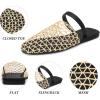 imageAllegra K Womens Slip on Mesh Flats Braided Slides SandalsKhaki