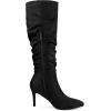 imageAllegra K Womens Slouch Pointed Toe Stiletto Heel Knee High BootsBlack