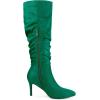 imageAllegra K Womens Slouch Pointed Toe Stiletto Heel Knee High BootsGreen