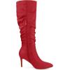 imageAllegra K Womens Slouch Pointed Toe Stiletto Heel Knee High BootsRed