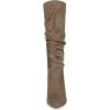 imageAllegra K Womens Slouch Pointed Toe Stiletto Heel Knee High BootsTaupe