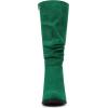 imageAllegra K Womens Slouch Round Toe Low Heel Boots Knee High BootsGreen