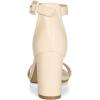 imageAllegra K Womens Solid Open Toe Buckle Block Heel Ankle Strap SandalsBeige