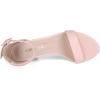 imageAllegra K Womens Solid Open Toe Buckle Block Heel Ankle Strap SandalsLight Pink