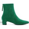imageAllegra K Womens Square Toe Ankle Boots Chunky Low Heels BootsEmerald Green