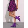 imageAllegra K Womens Square Toe Ankle Boots Chunky Low Heels BootsPurple