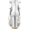 imageAllegra K Womens Strappy Crisscross Strap Opened Toe Block Heels SandalsSilver