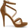 imageAllegra K Womens Strappy Platform Stiletto Heels SandalsBrown