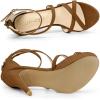 imageAllegra K Womens Strappy Platform Stiletto Heels SandalsBrown