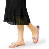 imageAllegra K Womens Tie Dye Chain Clear Slides Slip SandalsPink Blue