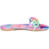 imageAllegra K Womens Tie Dye Chain Clear Slides Slip SandalsPink Blue