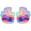 imageAllegra K Womens Tie Dye Chain Clear Slides Slip SandalsPink Blue