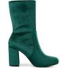 imageAllegra K Womens Velvet Round Toe Block Heels Foldable Mid Calf BootsGreen