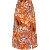 imageAllegra K Womens Hawaiian Skirts Summer Beach Ruched Split Thigh Tropical SkirtOrange 1