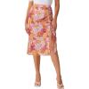 imageAllegra K Womens Hawaiian Skirts Summer Beach Ruched Split Thigh Tropical SkirtOrange