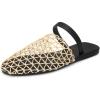 imageAllegra K Womens Slip on Mesh Flats Braided Slides SandalsKhaki