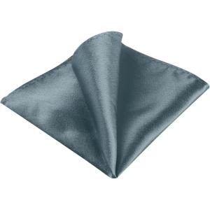 imageAllegra K Mens Pocket Squares Handkerchiefs Solid Color for Wedding PartyDark Gray
