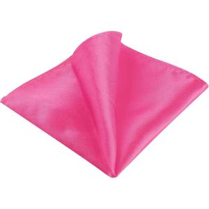imageAllegra K Mens Pocket Squares Handkerchiefs Solid Color for Wedding PartyFuchsia