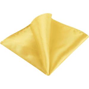 imageAllegra K Mens Pocket Squares Handkerchiefs Solid Color for Wedding PartyLight Yellow