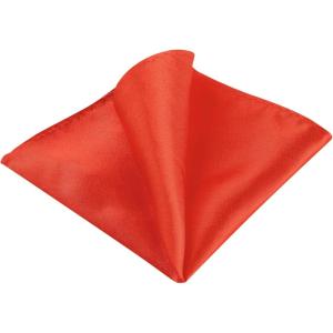 imageAllegra K Mens Pocket Squares Handkerchiefs Solid Color for Wedding PartyRed